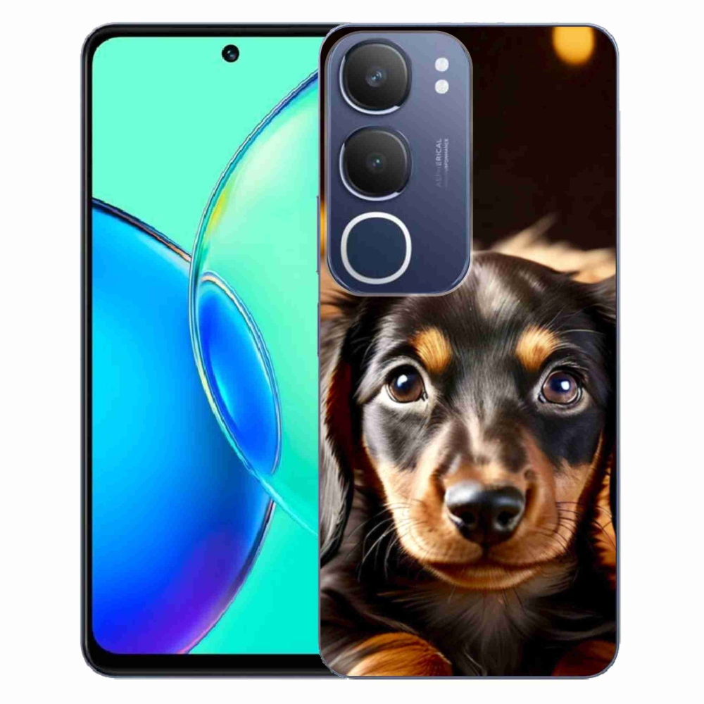Gelový kryt mmCase na Vivo Y19S - jezevčík