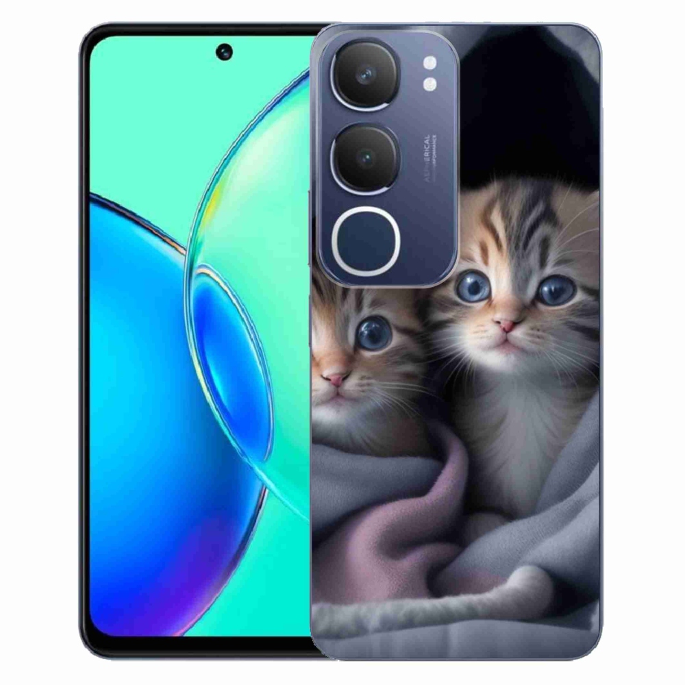 Gelový kryt mmCase na Vivo Y19S - kočičí duo 2