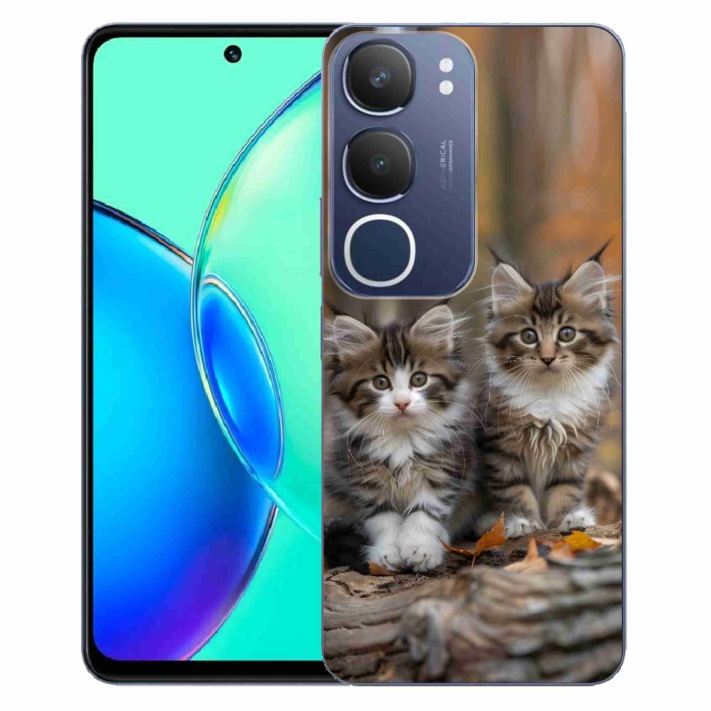 Gelový kryt mmCase na Vivo Y19S - kočičí duo 3