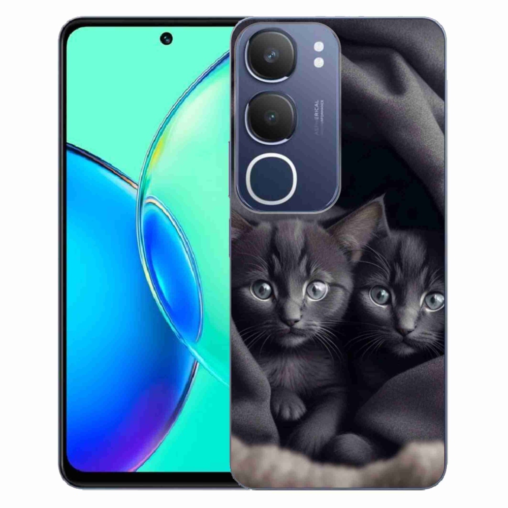 Gelový kryt mmCase na Vivo Y19S - kočičí duo