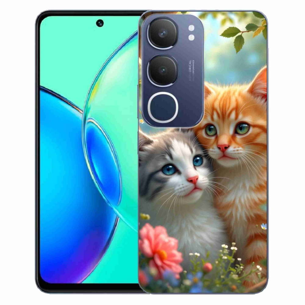 Gelový kryt mmCase na Vivo Y19S - kočičí láska 2