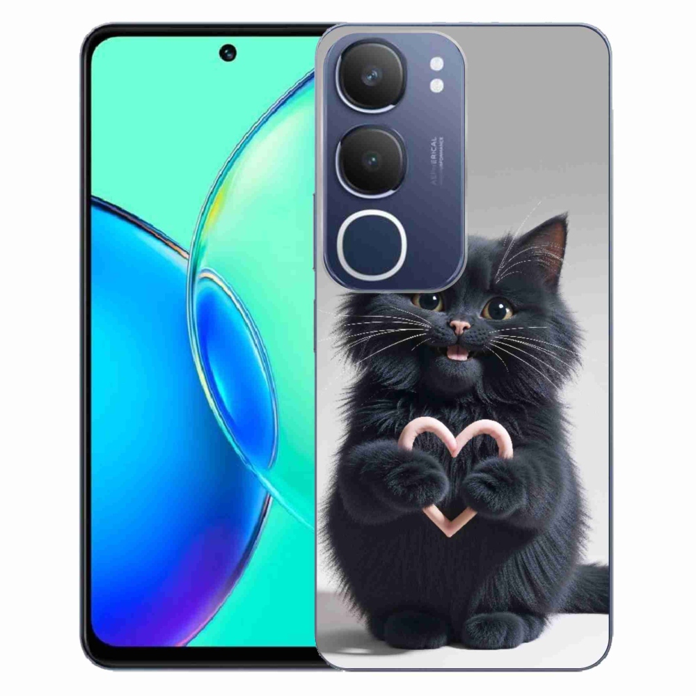 Gelový kryt mmCase na Vivo Y19S - kočičí láska 3