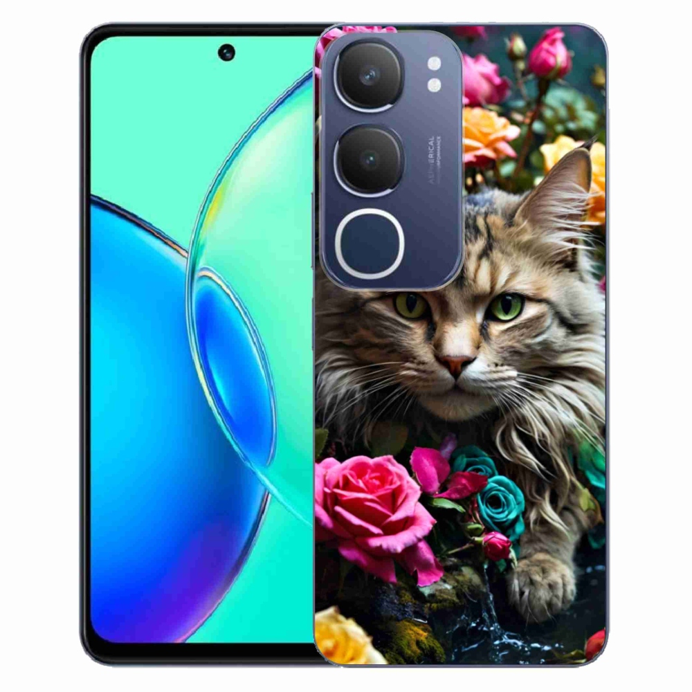 Gelový kryt mmCase na Vivo Y19S - kočíčí pohled 2