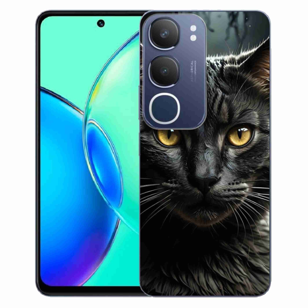 Gelový kryt mmCase na Vivo Y19S - kočičí pohled 3