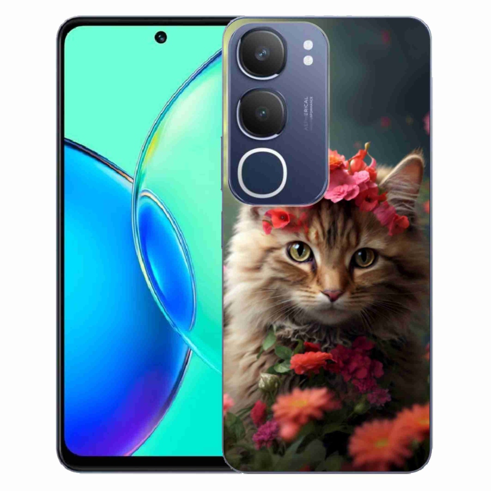 Gelový kryt mmCase na Vivo Y19S - kočíčí princezna