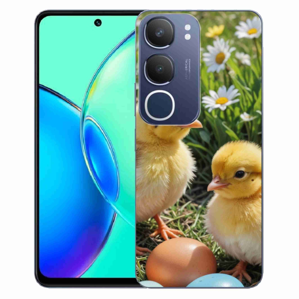 Gelový kryt mmCase na Vivo Y19S - kuřátka