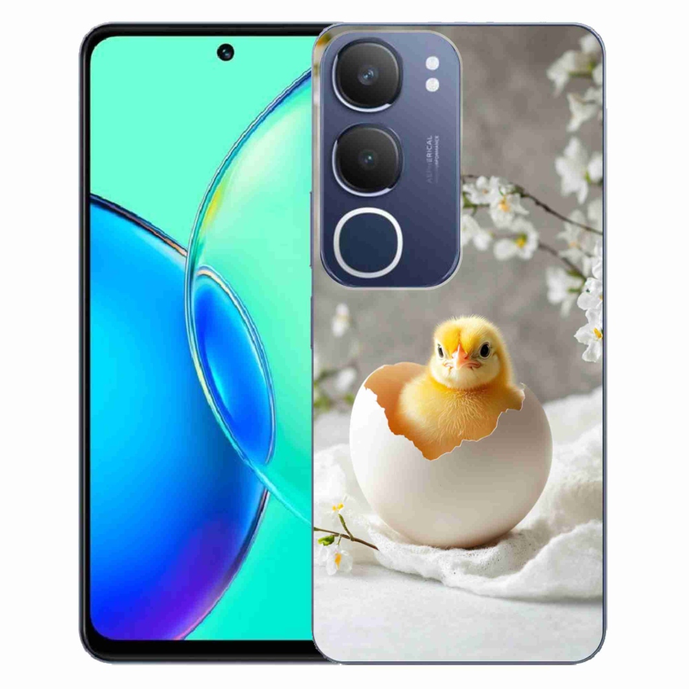 Gelový kryt mmCase na Vivo Y19S - kuřátko