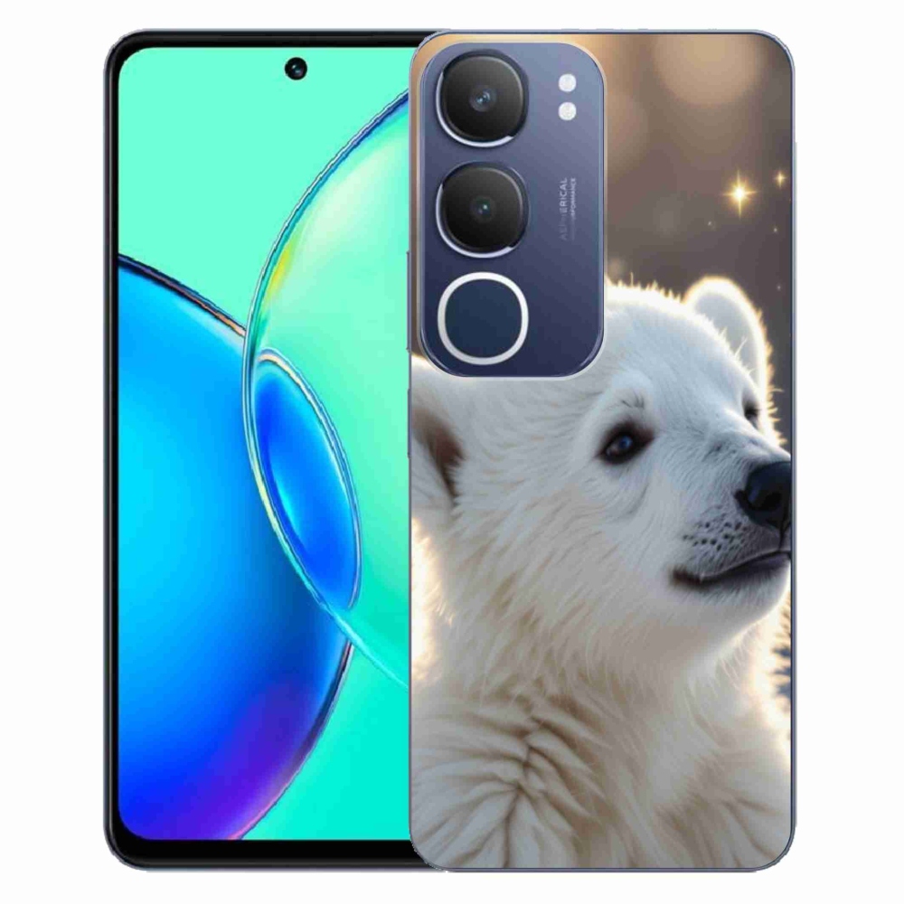 Gelový kryt mmCase na Vivo Y19S - lední medvěd