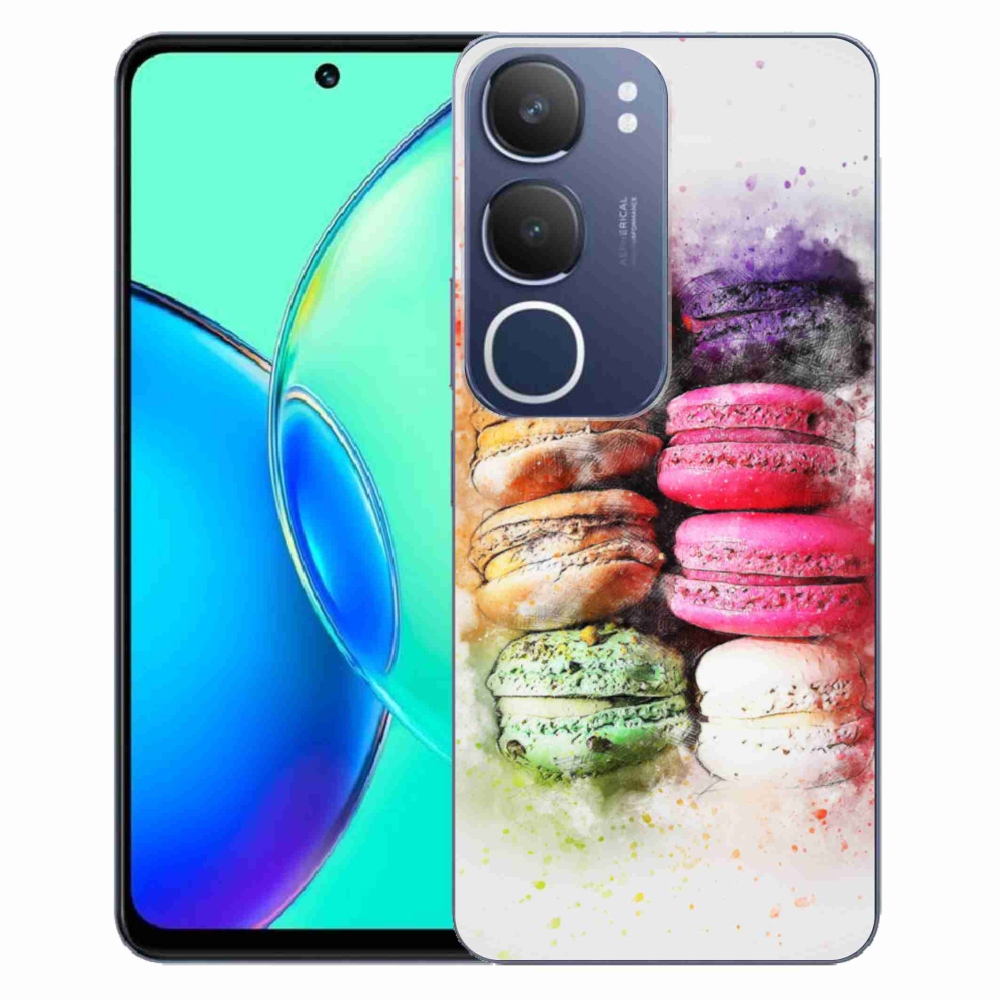 Gelový kryt mmCase na Vivo Y19S - makrónky