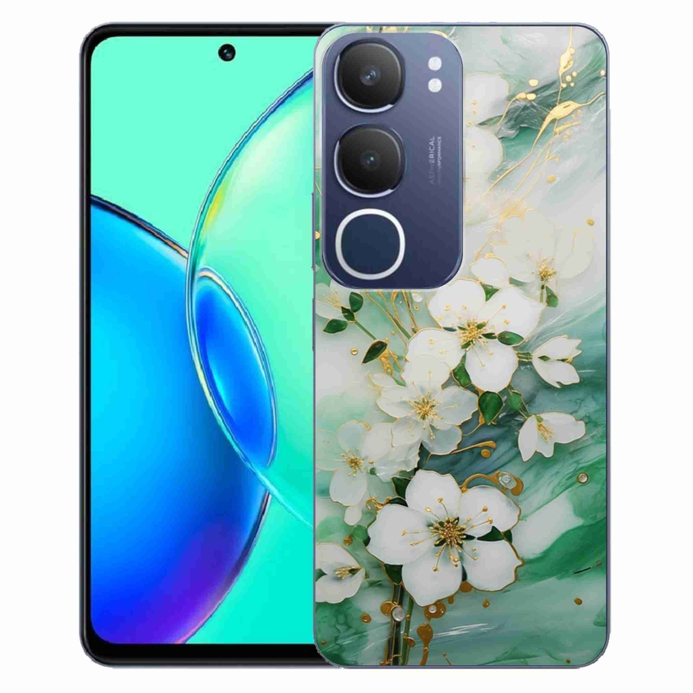 Gelový kryt mmCase na Vivo Y19S - něžné květy