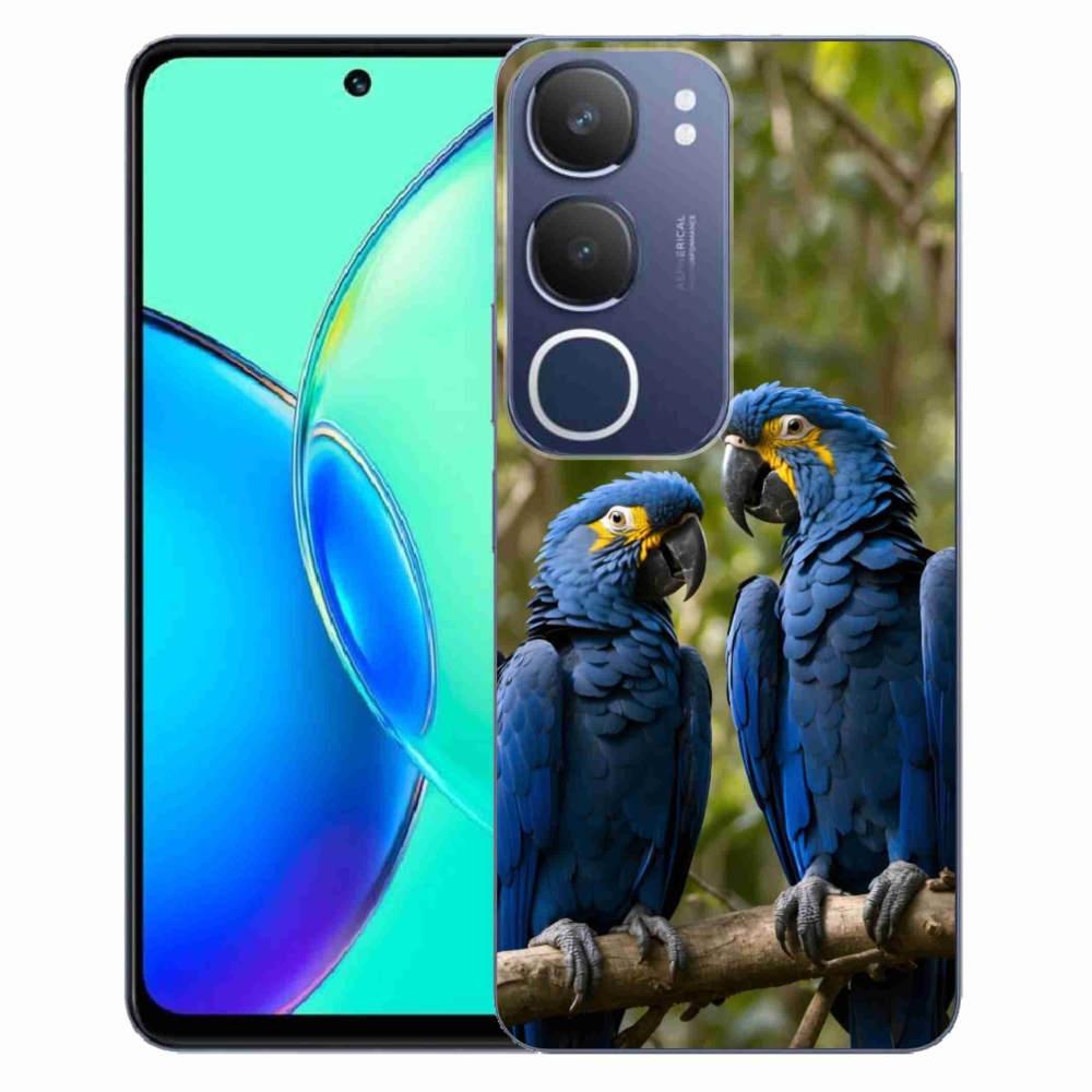 Gelový kryt mmCase na Vivo Y19S - papouščí duo
