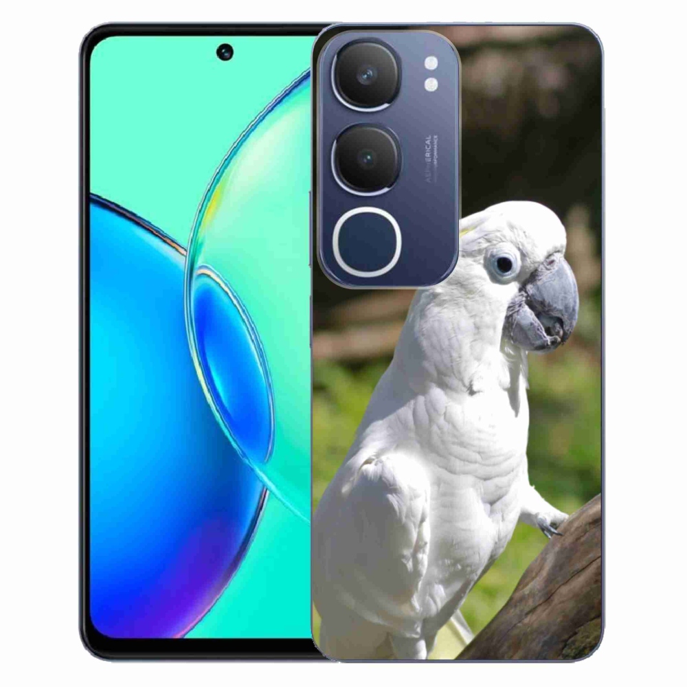 Gelový kryt mmCase na Vivo Y19S - papoušek kakadu 2