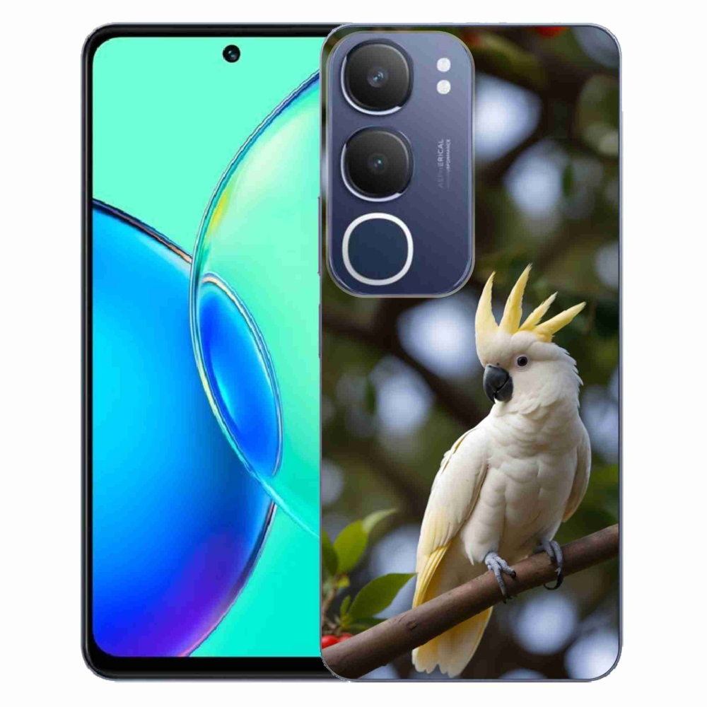 Gelový kryt mmCase na Vivo Y19S - papoušek kakadu 3