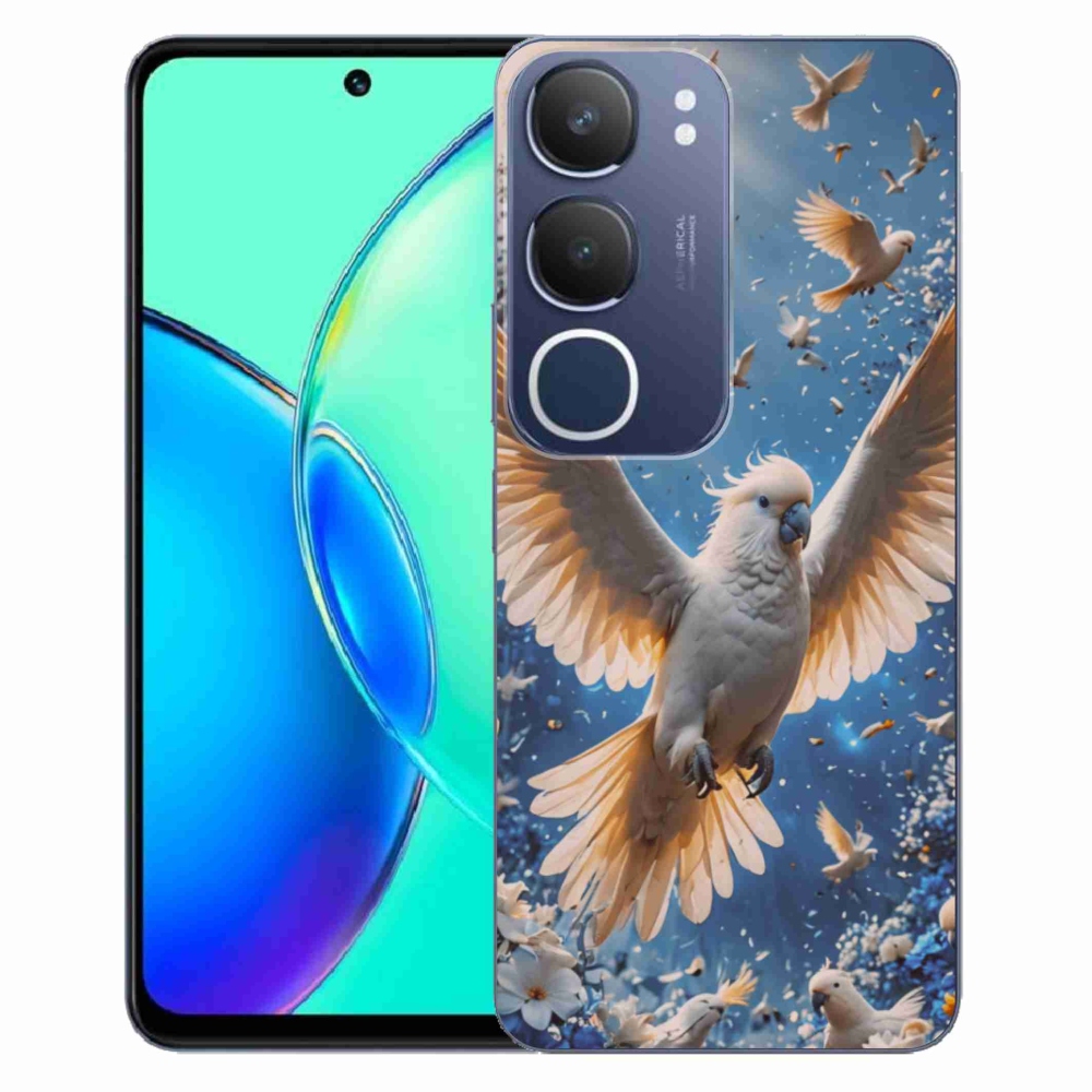 Gelový kryt mmCase na Vivo Y19S - papoušek kakadu