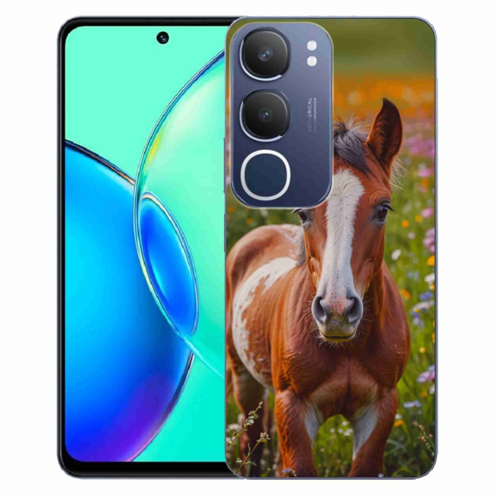 Gelový kryt mmCase na Vivo Y19S - roztomilé hříbě