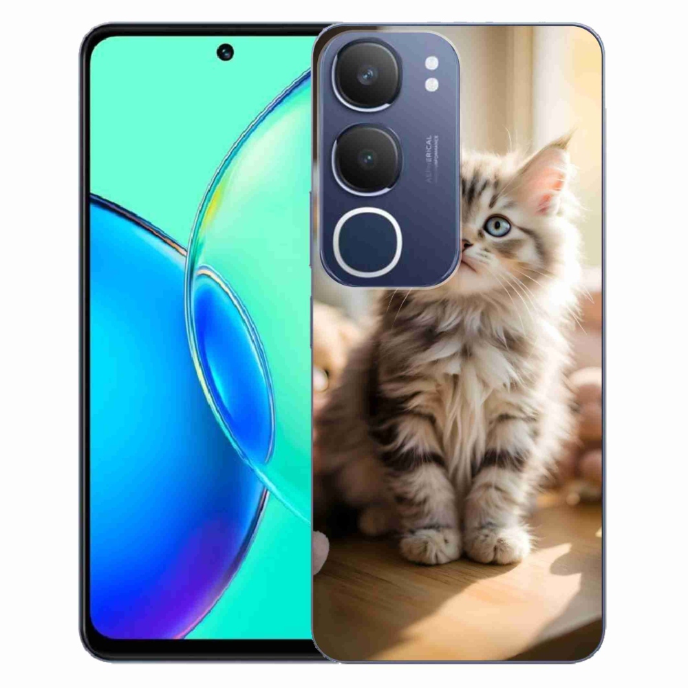 Gelový kryt mmCase na Vivo Y19S - roztomilé kotě 10