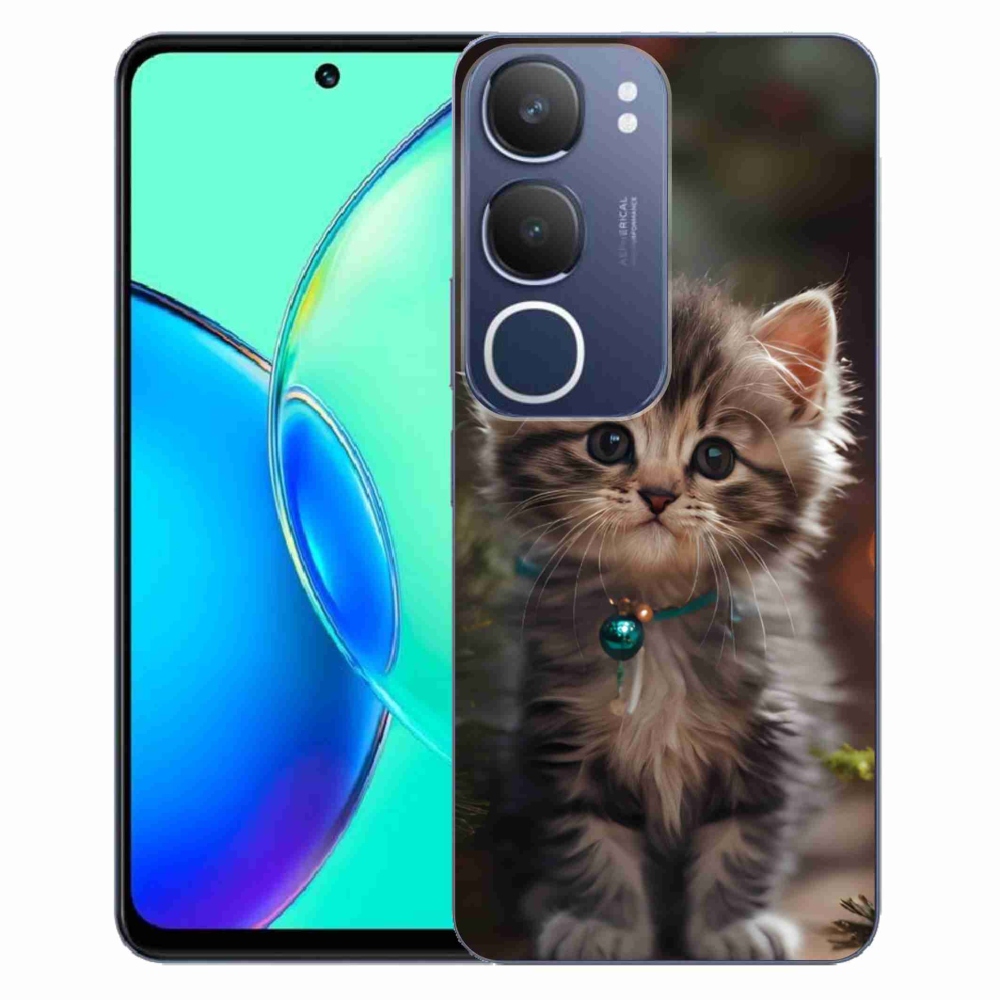 Gelový kryt mmCase na Vivo Y19S - roztomilé kotě 11