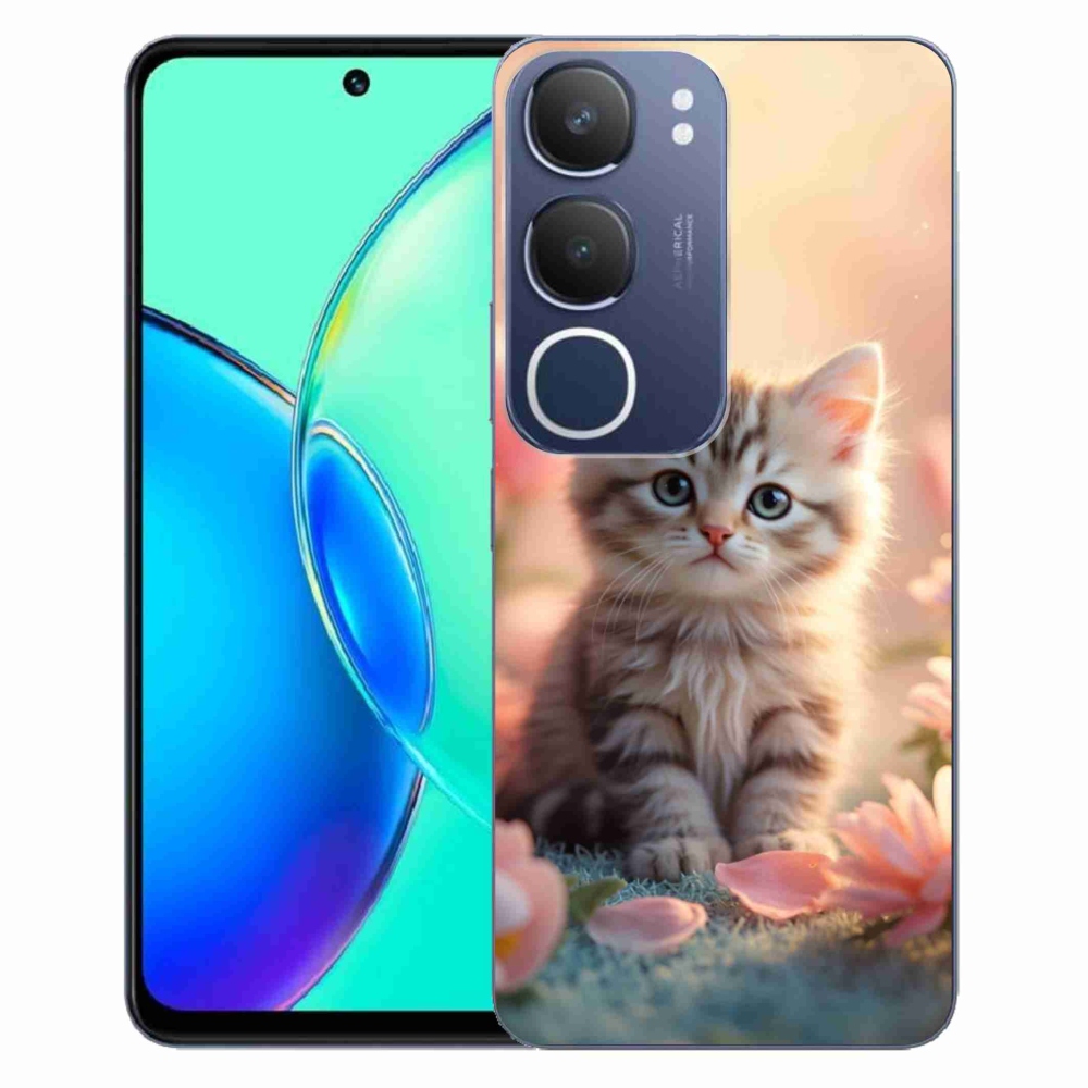 Gelový kryt mmCase na Vivo Y19S - roztomilé kotě 8