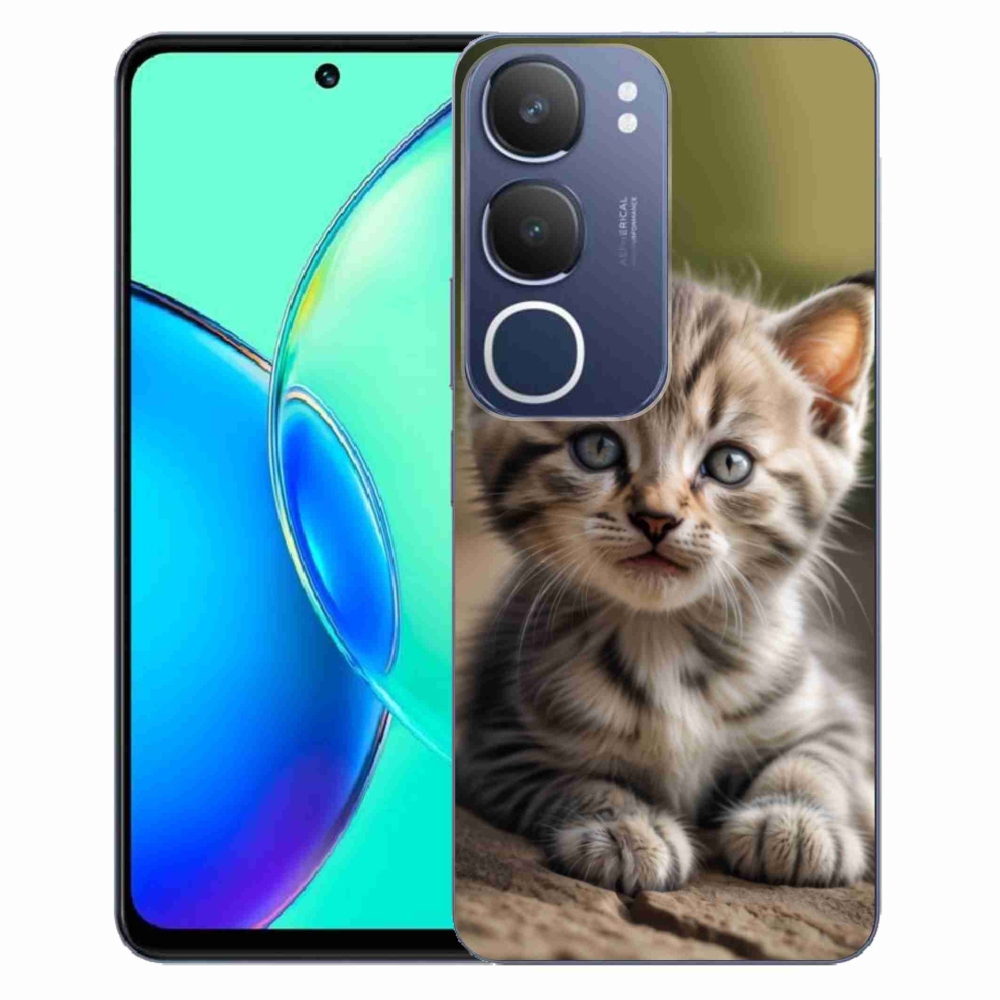 Gelový kryt mmCase na Vivo Y19S - roztomilé kotě 9