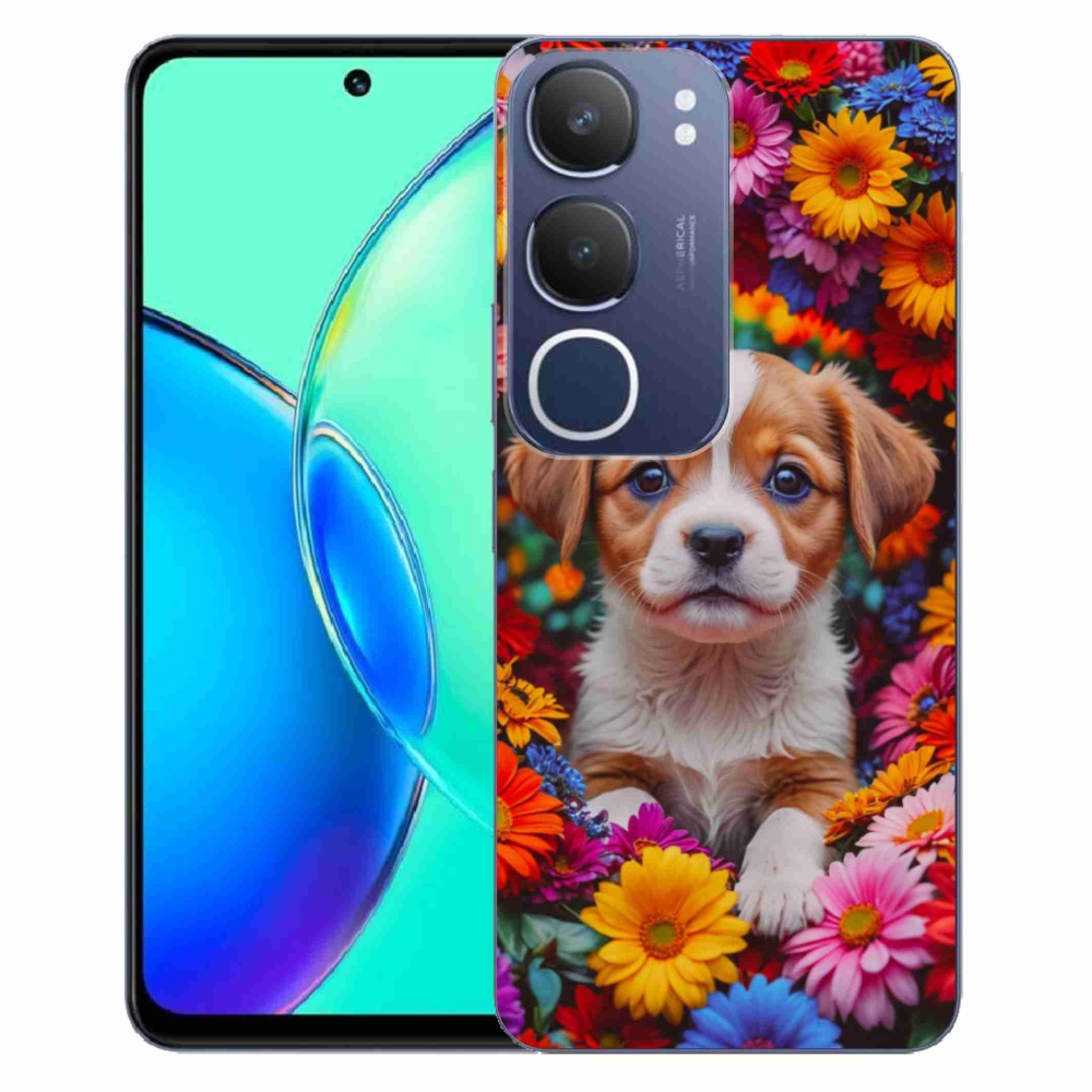 Gelový kryt mmCase na Vivo Y19S - roztomilé štěně