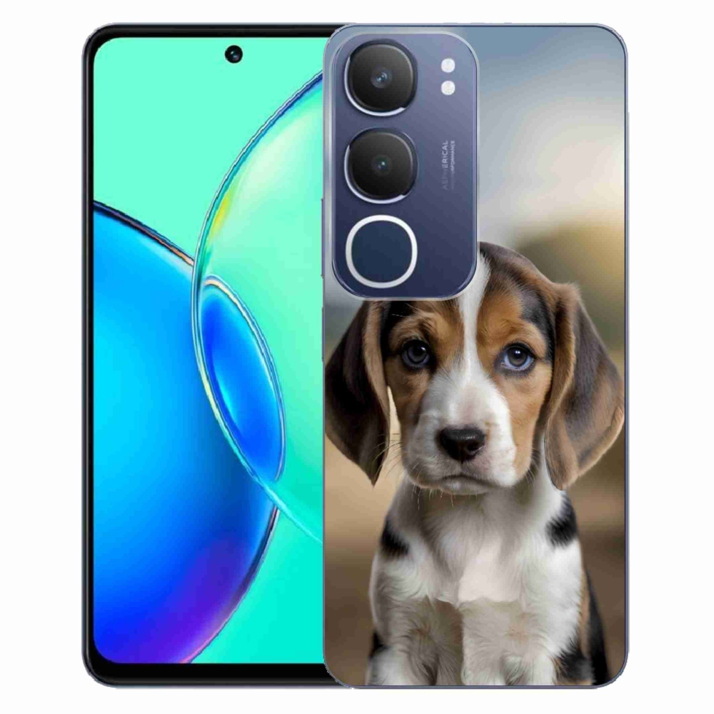 Gelový kryt mmCase na Vivo Y19S - roztomilý bígl