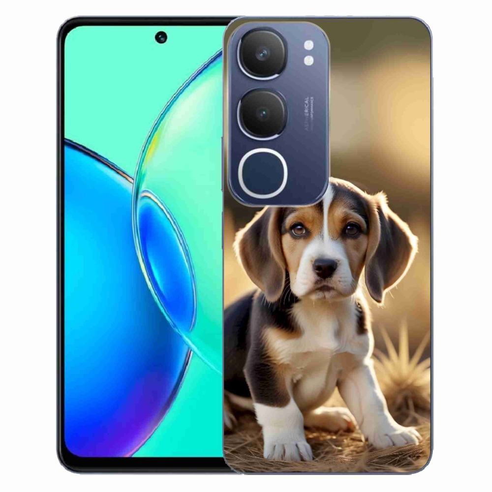 Gelový kryt mmCase na Vivo Y19S - roztomilý bígl