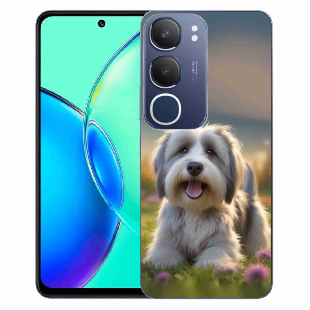 Gelový kryt mmCase na Vivo Y19S - roztomilý havanský psík