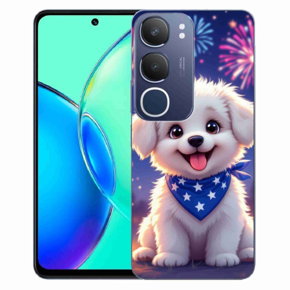 Gelový kryt mmCase na Vivo Y19S - slavnostní štěně