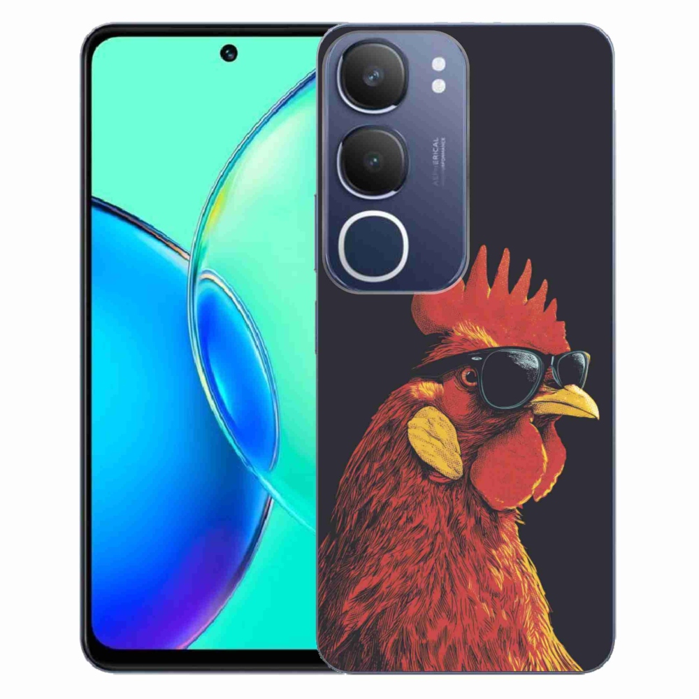Gelový kryt mmCase na Vivo Y19S - stylový kohout