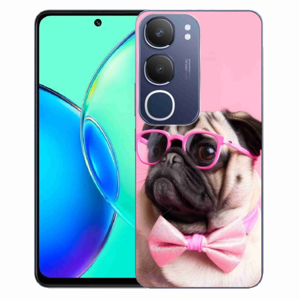 Gelový kryt mmCase na Vivo Y19S - stylový mops