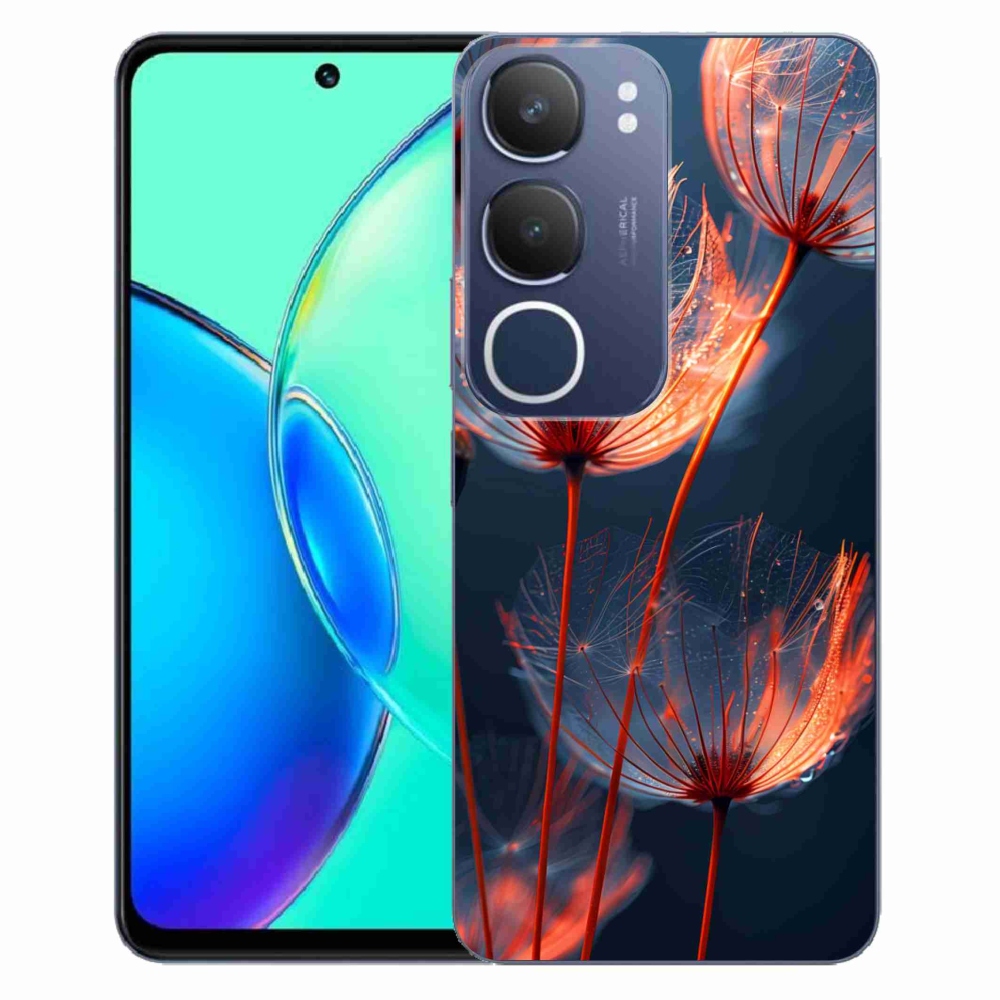 Gelový kryt mmCase na Vivo Y19S - světélkující chmýří