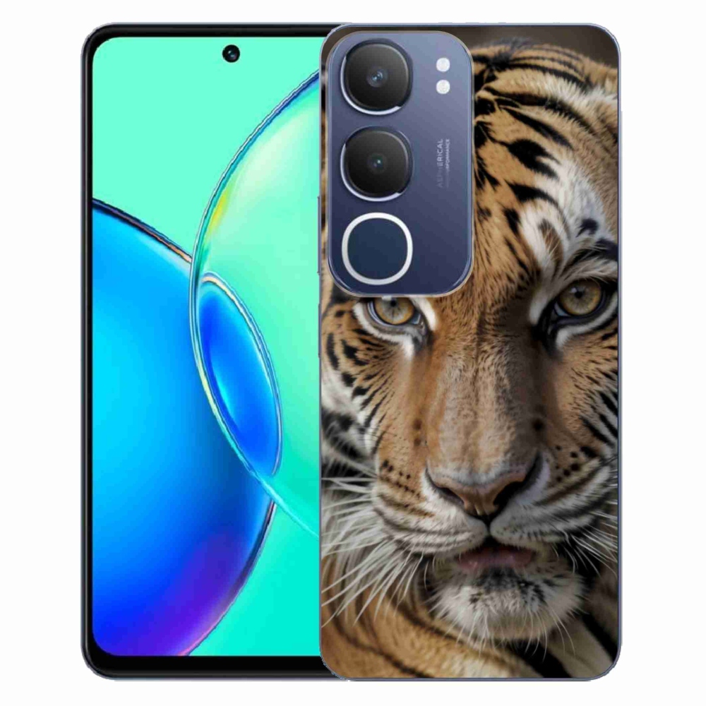 Gelový kryt mmCase na Vivo Y19S - tygří pohled