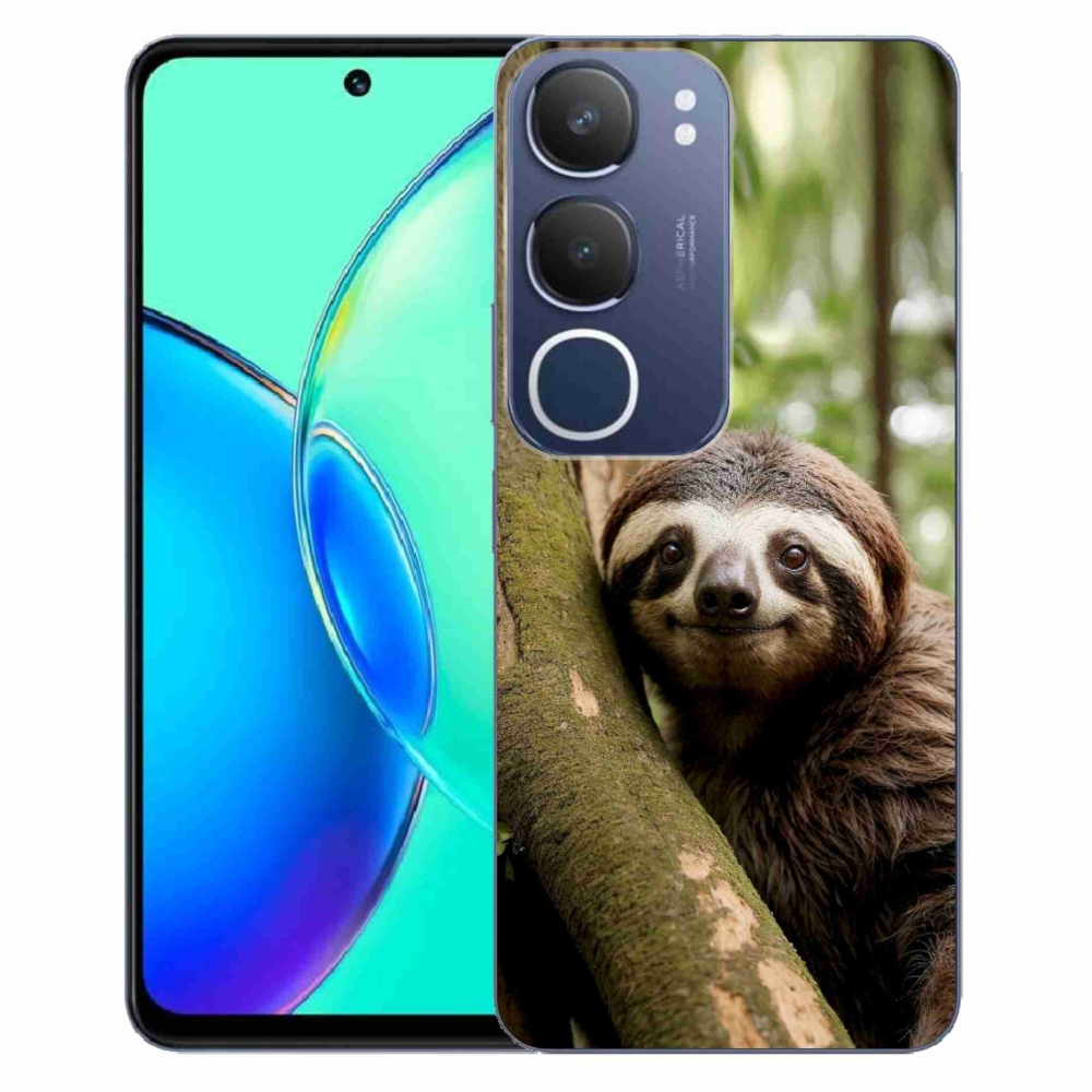 Gelový kryt mmCase na Vivo Y19S - usměvavý lenochod