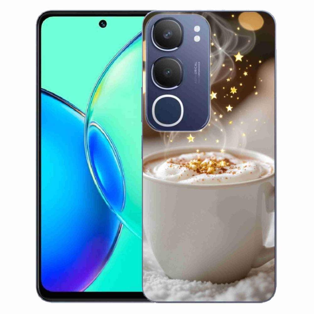 Gelový kryt mmCase na Vivo Y19S - vánoční horký nápoj