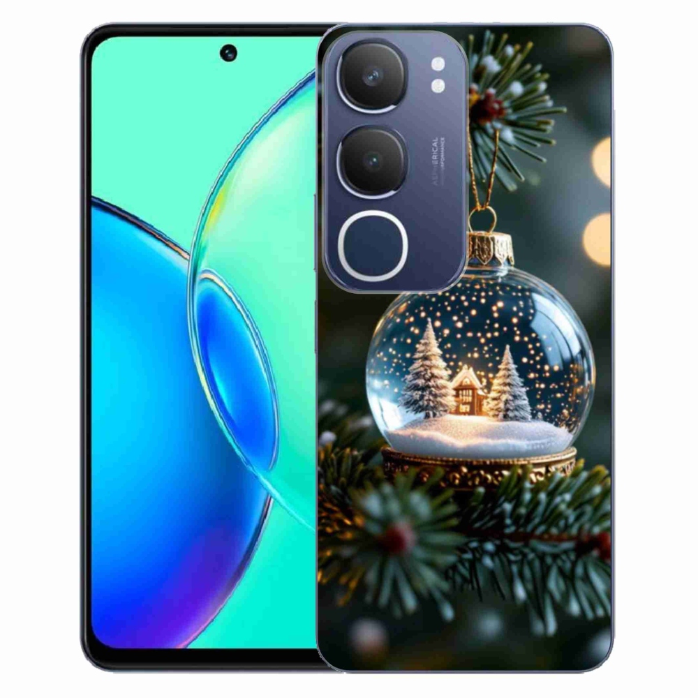 Gelový kryt mmCase na Vivo Y19S - vánoční koule 2