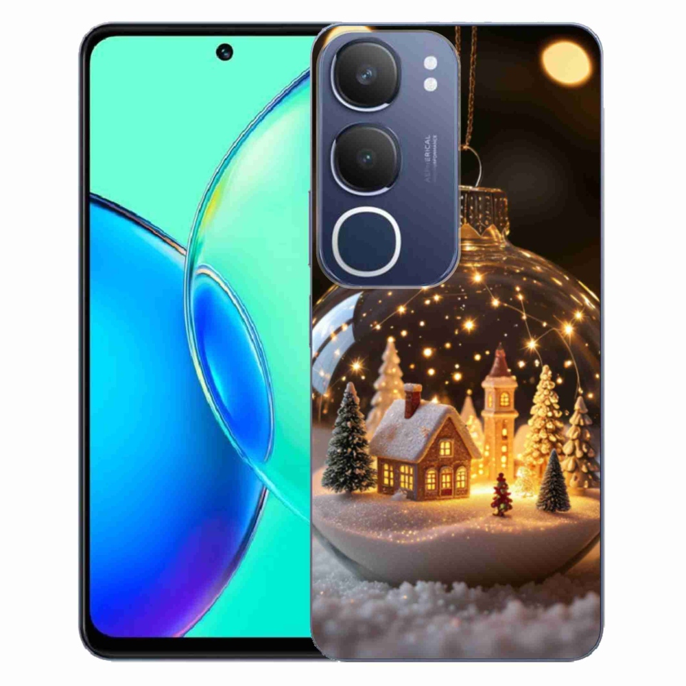 Gelový kryt mmCase na Vivo Y19S - vánoční koule 3