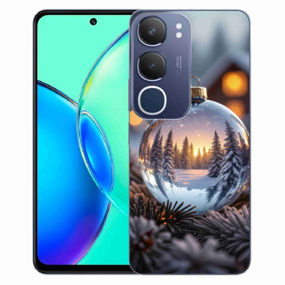 Gelový kryt mmCase na Vivo Y19S - vánoční ozdoba