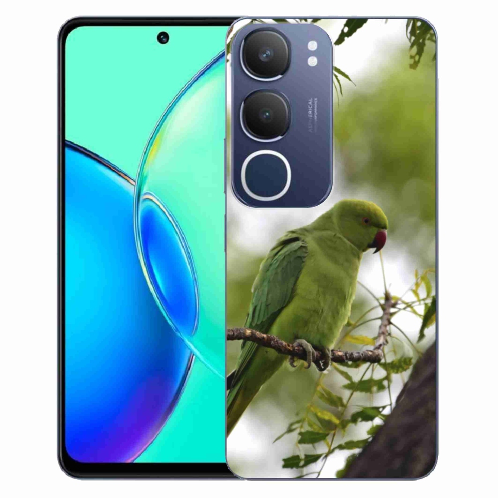 Gelový kryt mmCase na Vivo Y19S - zelený papoušek