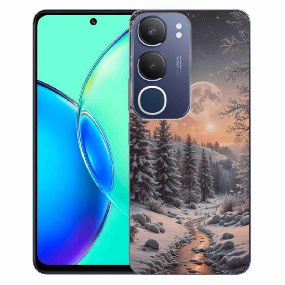 Gelový kryt mmCase na Vivo Y19S - zimní krajina 2