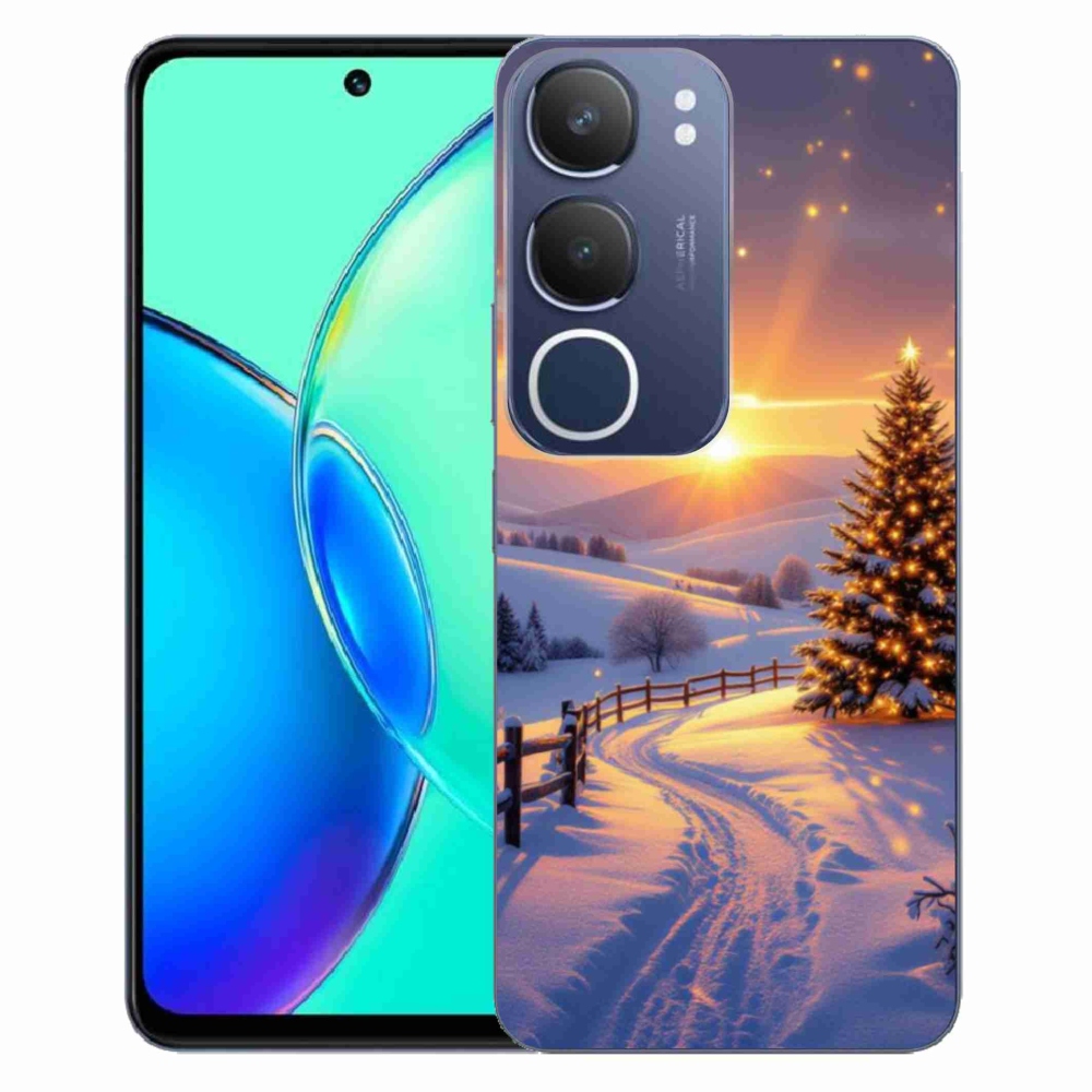 Gelový kryt mmCase na Vivo Y19S - zimní krajina
