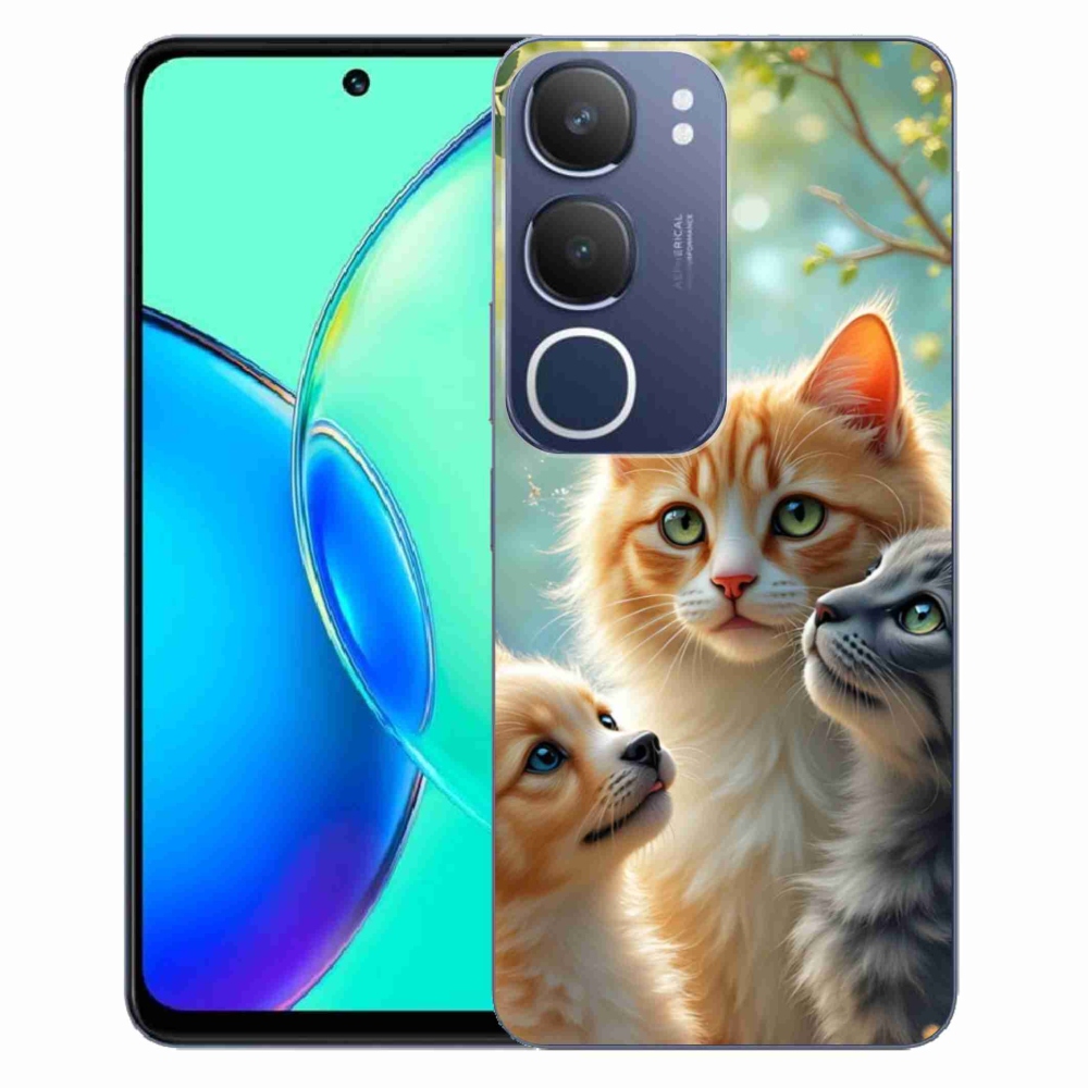 Gelový kryt mmCase na Vivo Y19S - zvířecí přátelství 2