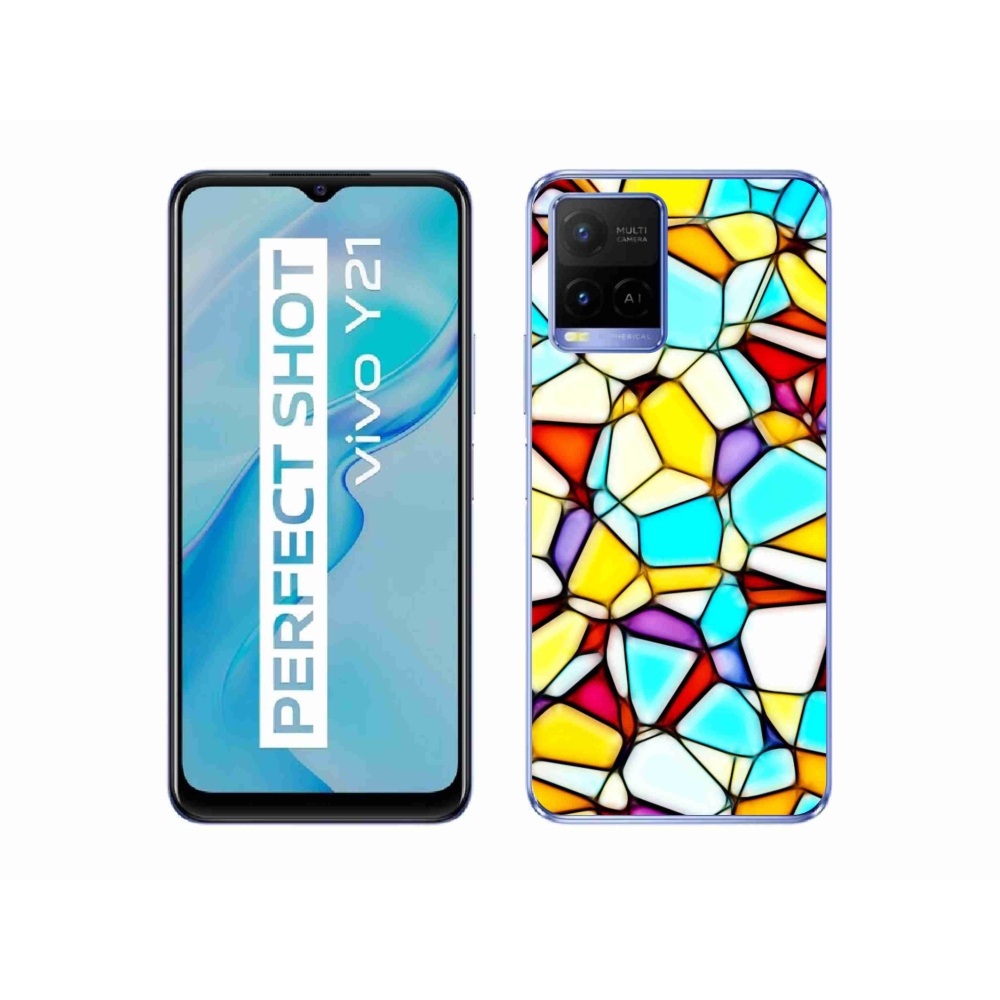 Gelový kryt mmCase na Vivo Y21/Y21s/Y33s - abstraktní motiv 40