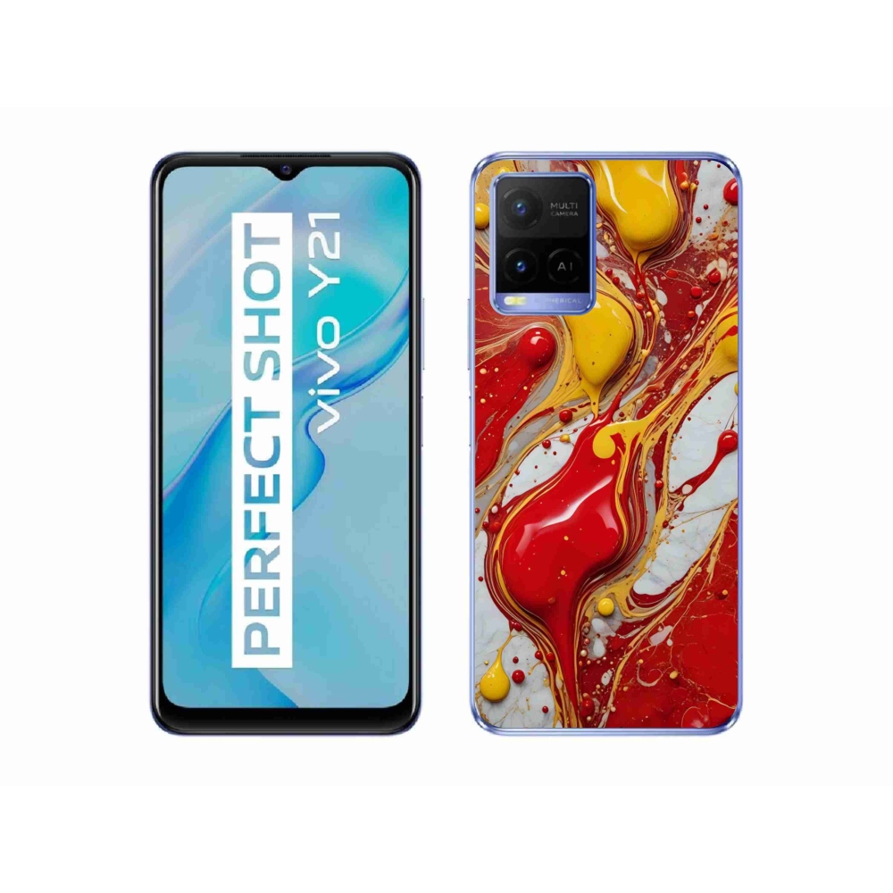 Gelový kryt mmCase na Vivo Y21/Y21s/Y33s - abstraktní motiv 42