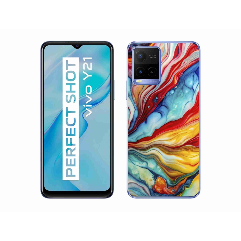 Gelový kryt mmCase na Vivo Y21/Y21s/Y33s - abstraktní motiv 58