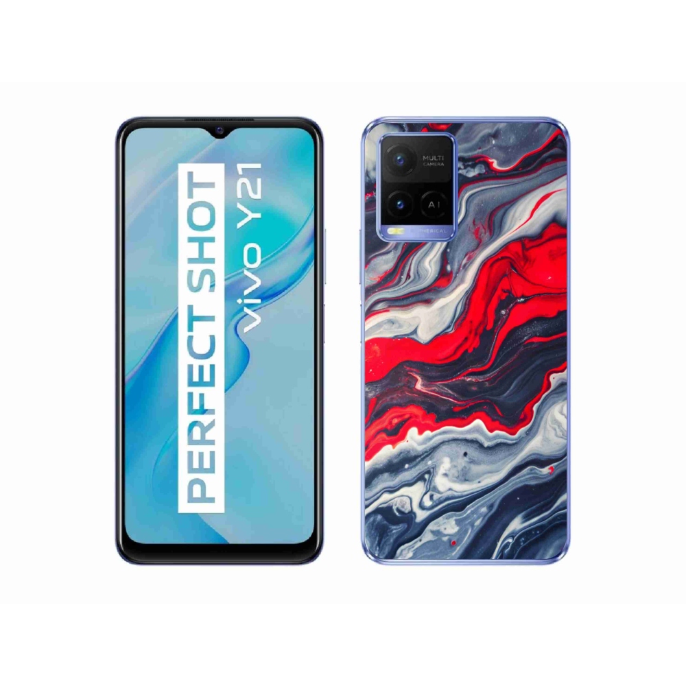 Gelový kryt mmCase na Vivo Y21/Y21s/Y33s - abstraktní motiv 59