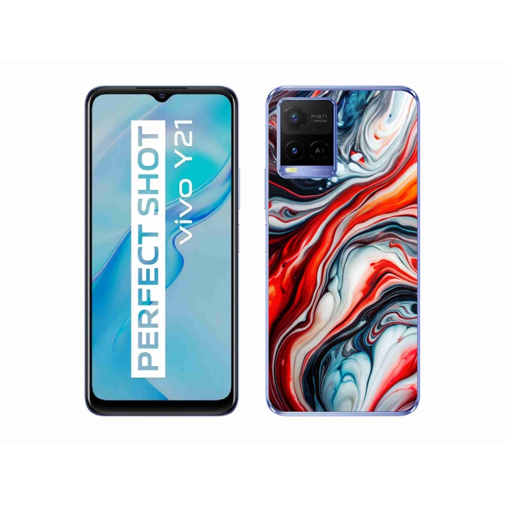 Gelový kryt mmCase na Vivo Y21/Y21s/Y33s - abstraktní motiv 63