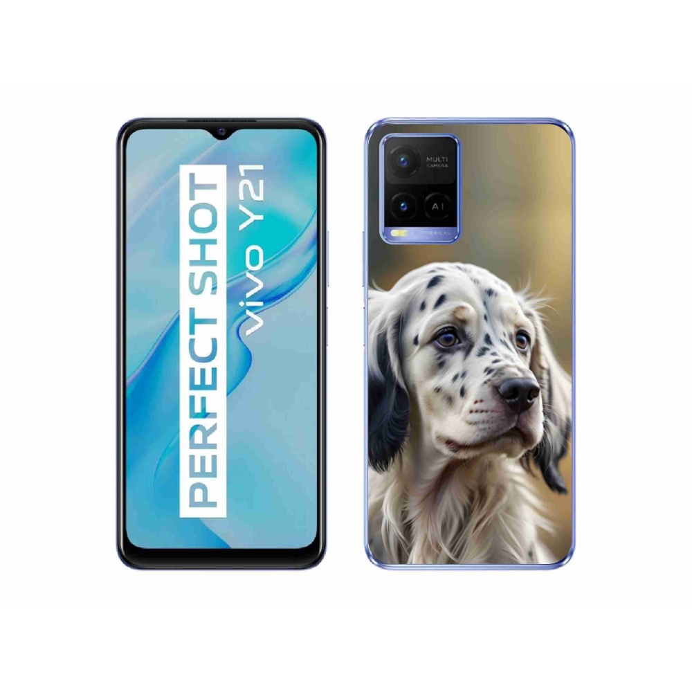Gelový kryt mmCase na Vivo Y21/Y21s/Y33s - anglický setr