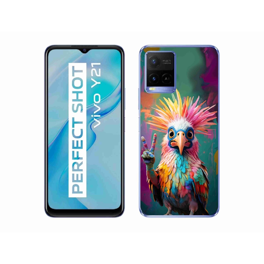Gelový kryt mmCase na Vivo Y21/Y21s/Y33s - barevný rebel