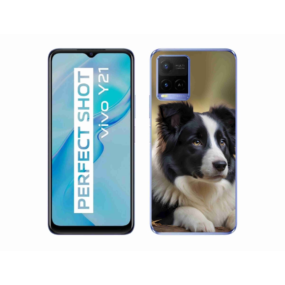 Gelový kryt mmCase na Vivo Y21/Y21s/Y33s - border kolie 2
