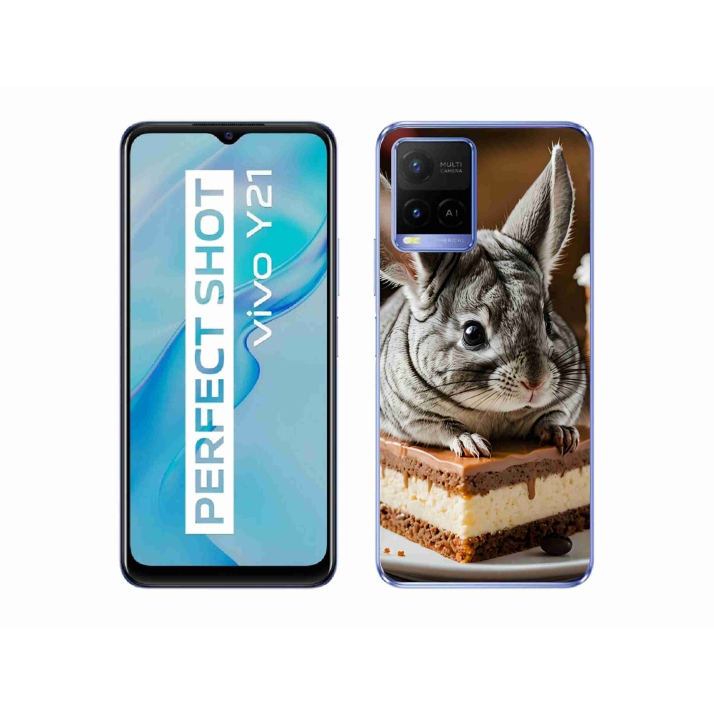 Gelový kryt mmCase na Vivo Y21/Y21s/Y33s - činčila